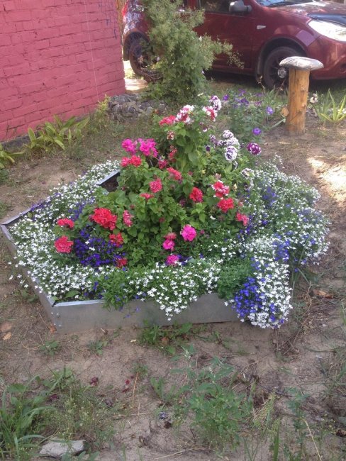Клумба "Альпийская горка" оцинкованная в Томске